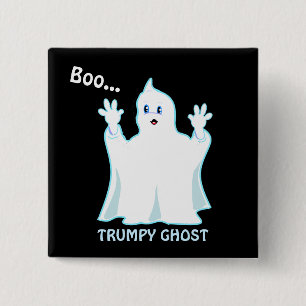 Bóton Quadrado 5.08cm Fantasma Trumpy Fofo