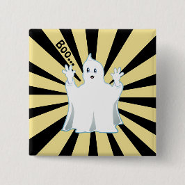 Bóton Quadrado 5.08cm Fantasma Trumpy Fofo Radiante