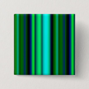 Bóton Quadrado 5.08cm Fantasy preto azul verde Às riscas espécie - Art