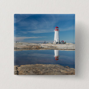 Bóton Quadrado 5.08cm Farol   Canadá da angra de Peggy
