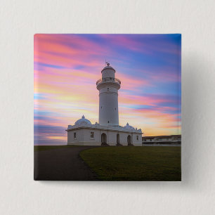 Bóton Quadrado 5.08cm Farol Sydney de Macquarie, Austrália