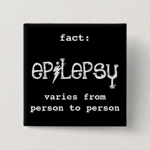 Bóton Quadrado 5.08cm fato: a epilepsia varia