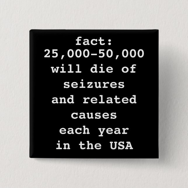 Bóton Quadrado 5.08cm fato: # morrerá (Frente)