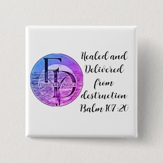 Bóton Quadrado 5.08cm FD Button