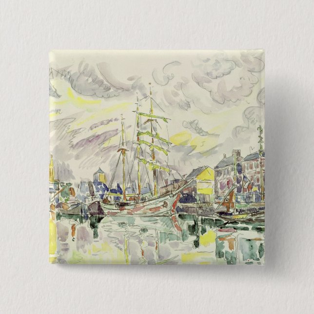 Bóton Quadrado 5.08cm Fecamp, 1934 (Frente)