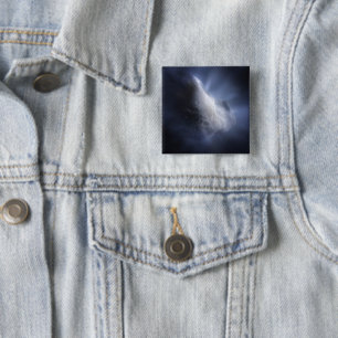 Bóton Quadrado 5.08cm Feche Ilustrativamente O Tempel De Cometa.