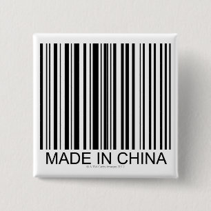Bóton Quadrado 5.08cm Feito em China