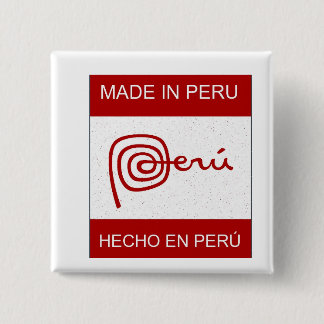Bóton Quadrado 5.08cm Feito em Peru