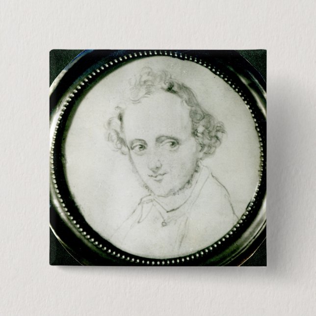 Bóton Quadrado 5.08cm Felix Mendelssohn (Frente)