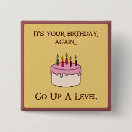 Bóton Quadrado 5.08cm Feliz aniversário do Munchkin!