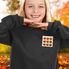 Bóton Quadrado 5.08cm Feliz Jack-O-Lanternas Expresso