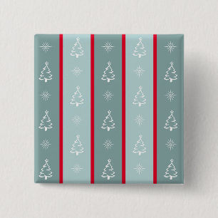 Bóton Quadrado 5.08cm Feliz Natal