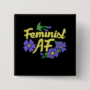 Bóton Quadrado 5.08cm Feminista AF