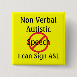 Bóton Quadrado 5.08cm Ferramentas de Alerta Médico não Verbal