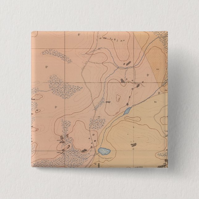 Bóton Quadrado 5.08cm Ficha Geológica Detalhada XXI (Frente)