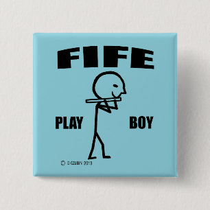 Bóton Quadrado 5.08cm Fife Play Boy