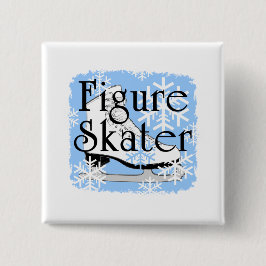 Bóton Quadrado 5.08cm Figura patinador
