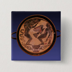 Bóton Quadrado 5.08cm Figura preta kylix