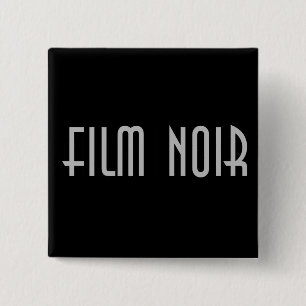 Bóton Quadrado 5.08cm Filme Noir