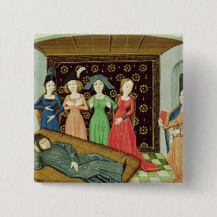 Bóton Quadrado 5.08cm Filosofia e os musas