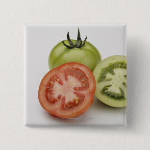 Bóton Quadrado 5.08cm Fim-acima de três tomates