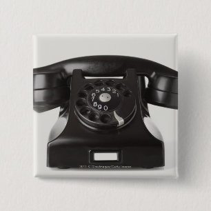 Bóton Quadrado 5.08cm Fim-acima de um telefone giratório