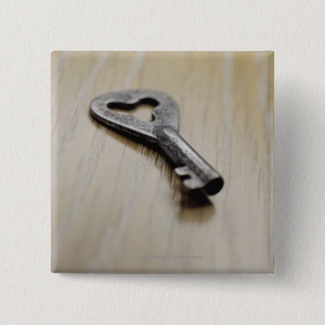 Bóton Quadrado 5.08cm Fim-acima de uma chave (Frente)