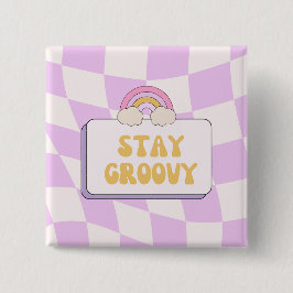 Bóton Quadrado 5.08cm Fique Groovy