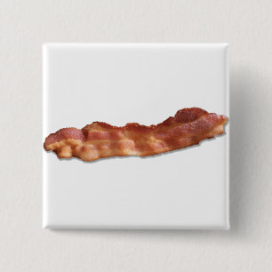 Bóton Quadrado 5.08cm Fita de Bacon