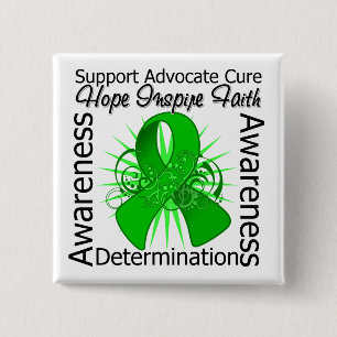 Bóton Quadrado 5.08cm Fita espiral das inspirações de Gastroparesis