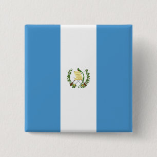 Bóton Quadrado 5.08cm Flag da Guatemala (Guatemala)