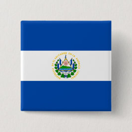 Bóton Quadrado 5.08cm Flag of El Salvador