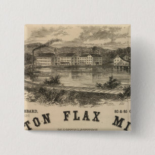 Bóton Quadrado 5.08cm Flax Mills De Boston