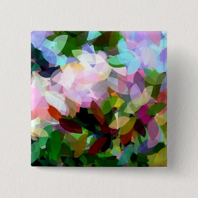 BÓTON QUADRADO 5.08CM FLORAL (Frente)