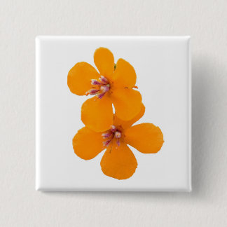 Bóton Quadrado 5.08cm floral