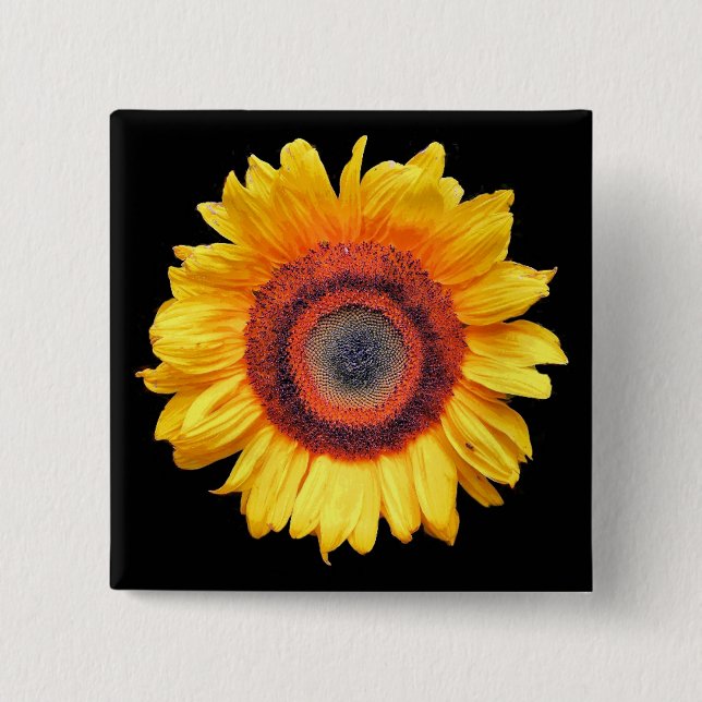 BÓTON QUADRADO 5.08CM FLORES (Frente)