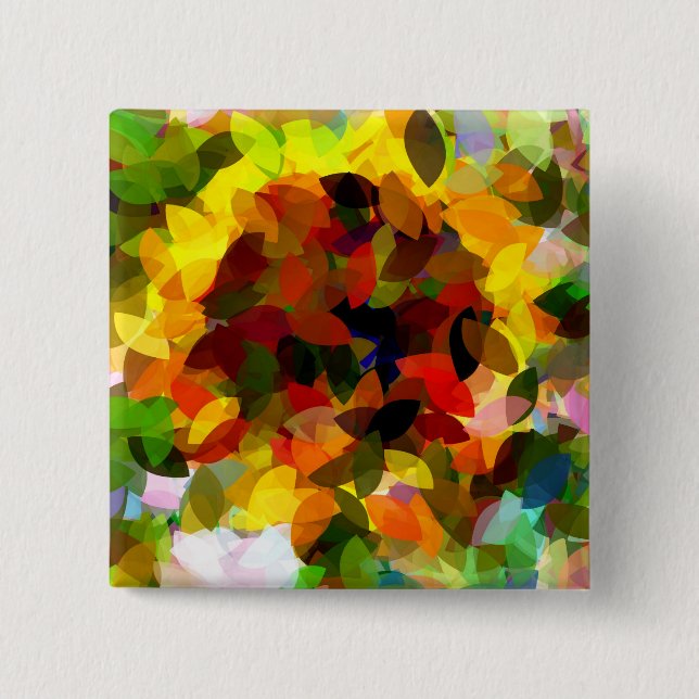 BÓTON QUADRADO 5.08CM FLORES (Frente)