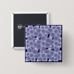 Bóton Quadrado 5.08cm Flores roxas