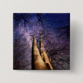 Bóton Quadrado 5.08cm Floresta Encantada