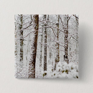 Bóton Quadrado 5.08cm Florestas nevado de Pocono