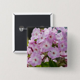 Bóton Quadrado 5.08cm Flox Botânico Rosa Vibrante