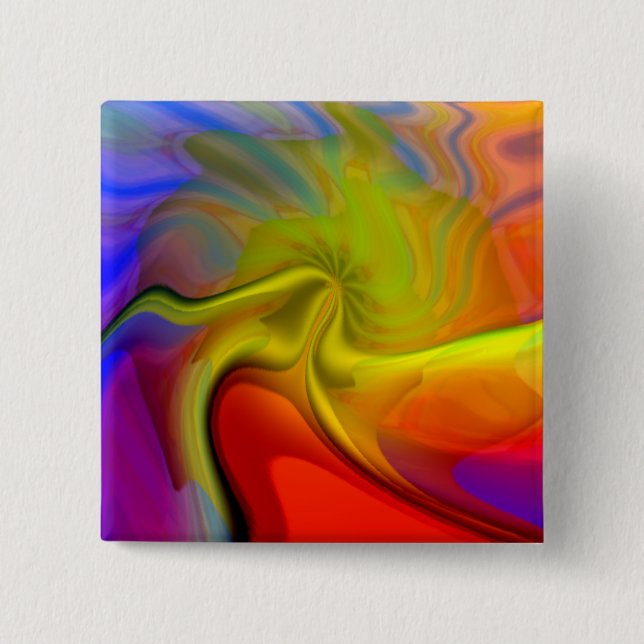 Bóton Quadrado 5.08cm Flying Woolee Master (Frente)