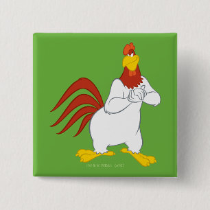 Bóton Quadrado 5.08cm Foghorn Leghorn  Estação Mischievous