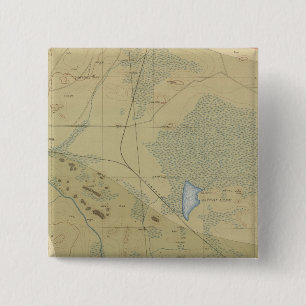 Bóton Quadrado 5.08cm Folha de geologia detalhada XIX