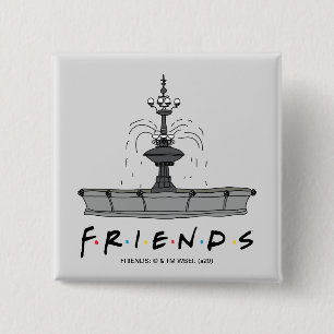 Bóton Quadrado 5.08cm Fonte FRIENDS™