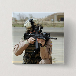 Bóton Quadrado 5.08cm Força Aérea dos EUA conduz a segurança