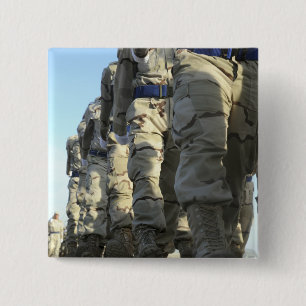 Bóton Quadrado 5.08cm Força aérea iraquiana recruta marcha