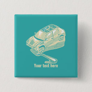 Bóton Quadrado 5.08cm Fork no acidente de viação