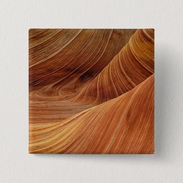 Bóton Quadrado 5.08cm Formações de Sandstone Rock (Frente)