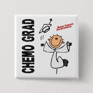 Bóton Quadrado 5.08cm FORMANDO 1 do cancer de osso CHEMO